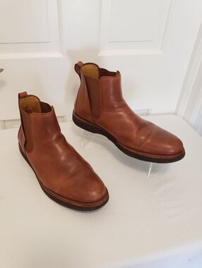 Samuel Hubbard "Chelsea" Cognac In Color Brown Leather Boots Size 13, Casual